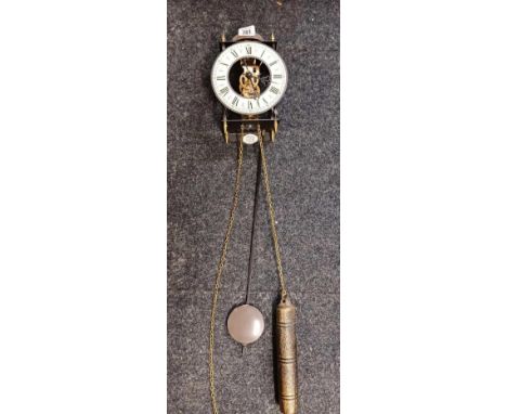 MODERN SKELETON BELL ON TOP WALL CLOCK