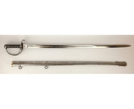 British (Victorian Indian Army) Light cavalry officers 1821/22 pattern sword, 88cm blade marked Henry Wilkinson Pall Mall, No