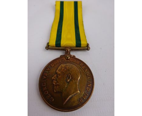 WW1 Territorial Force War Medal to 1880 Pte. A E Wellings, K S L I with copy of Medical Information card   Condition Report  