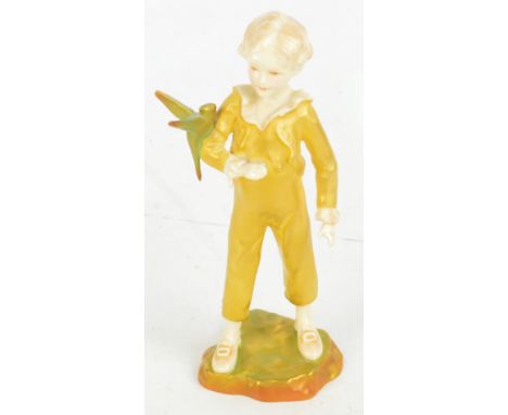 A Royal Worcester porcelain "Parakeet" figure, modelled by FG Doughty, no.3087, height 17cm. CONDITION REPORT: Some glazing/f