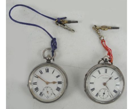JG GRAVES OF SHEFFIELD; a late 19th century hallmarked silver cased open face key wind pocket watch, the circular enamel dial