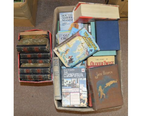 A collection of children's books including Enid Blyton books, Ladybird books, vintage children's adventure stories, etc, and 