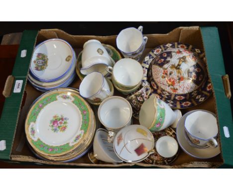 A group of various tea ware to include Edward VIII coronation commemorative examples, and Foley "Tudor" pattern decorated exa