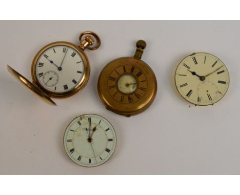 JOHN NEALE OF LIVERPOOL; a 19th century key wind fusee pocket watch, the circular enamel dial set with Roman numerals and wit