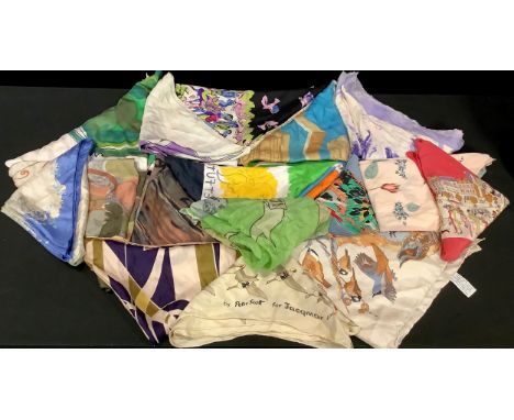 Ladies Accessories - Vintage scarves, including Jacqmar, Christian Dior, Travel, 1950's abstract, others 