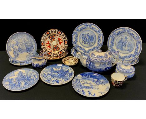 Royal Crown Derby plates, pattern 2451; Spode Italian tea set, Spode collector plates; etc 