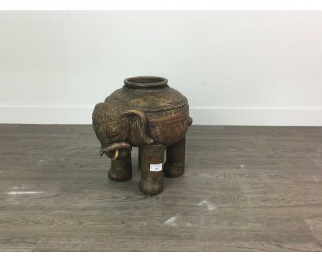 CERAMIC PLANTER,modelled as an elephant, 33cm high