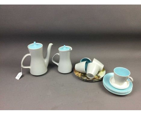 POOLE COFFEE SERVICE,along with four Wedgwood dishes and two plates