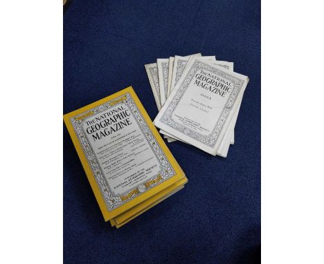 LOT OF BOOKS,including National Geographic magazines and various ordnance maps