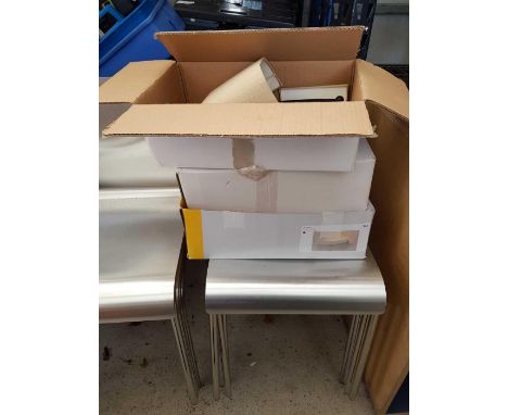 3 boxes of modern light fittings,  condition requests and additional images will not be given for lots in this sale