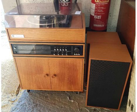 PYE Cambridge stereo unit with record player, radio and speakers, condition requests and additional images will not be given 