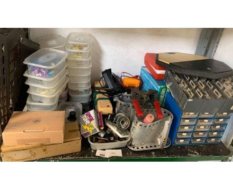 Shelf of various items for tuning, soldering, drawers with contents etc condition requests and additional images will not be 