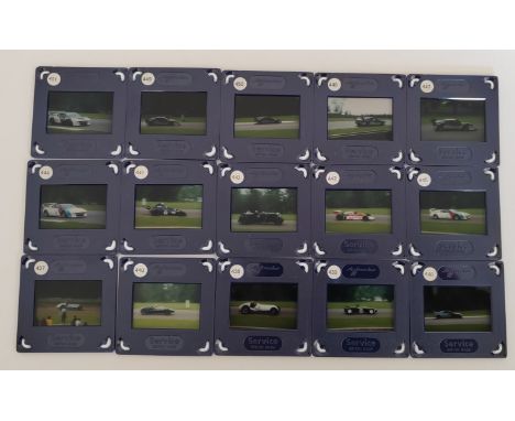 Fifteen boxes of photographic slides dating from 1974 - 1988 including motor racing; Donnington Park, Saloon Cars, Formula 1 