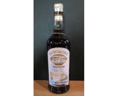 A bottle of Bowmore Voyage Port Casked Single Malt Scotch Whisky, Limited Edition bottle numbered 0187, 700ml, 56% vol.