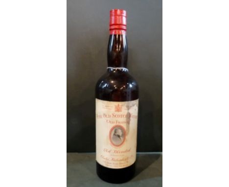 A bottle of 1950's (Old Francis), Fine Old Scotch Whisky, bottled for Chalié, Richards & Company Limited, New Bond Street, Lo