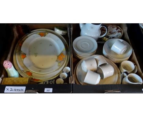 A set of three graduated oval Shelley meat dishes, retailed by Lawley's, London, a Carltonware sugar sifter, a Royal Doulton 