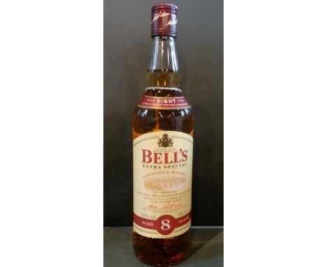 A bottle of Bell's Extra Special Old Scotch Whisky, Special Millennium Bottling, presented to commemorate the year 2000, aged
