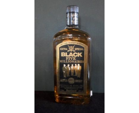 A bottle of Black Five Millionaires 1977 Club Scotch Whisky, 1ltr, 43% vol.