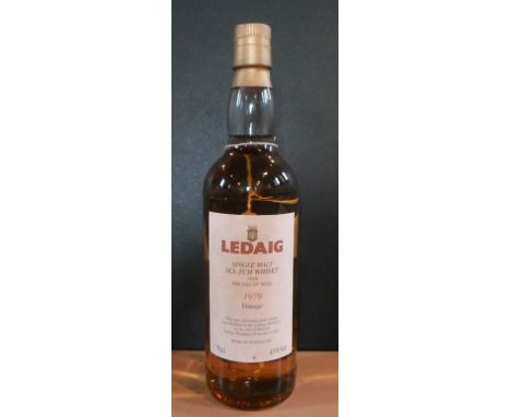 A bottle of Ledaig Single Malt Scotch Whisky, 1979 vintage, 70cl, 43% vol.