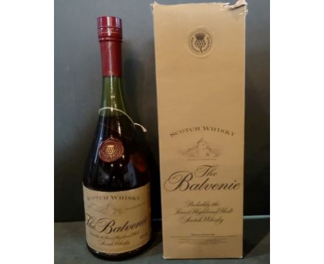 A bottle of Balvenie Highland Malt Scotch Whisky, Founder's Reserve, 1980's Cognac bottle, 75cl, 40% vol in original box.