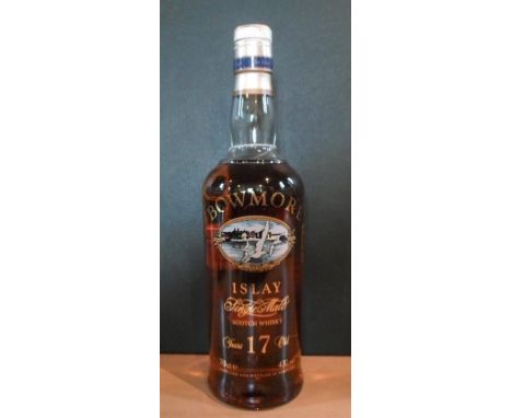 A bottle of Bowmore Single Malt Scotch Whisky, 17 years old, 1990's bottling, 70cl, 43% vol.