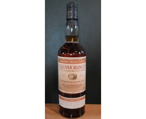 A bottle of Glenmorangie Sherry Wood Finish Single Highland Malt Scotch Whisky, 70cl, 43% vol.