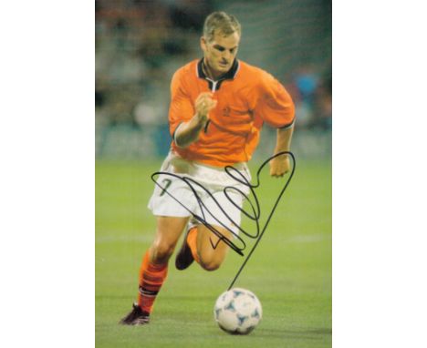 Football Frank DeBoer signed 11x8 inches colour magazine photo pictured while playing for the Netherlands. Good condition. Al