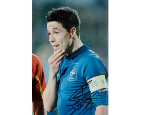 Football Samir Nasri signed 12x8 inches colour photo pictured while playing for France. Good condition. All autographs are ge