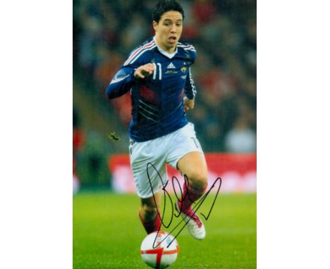 Football Samir Nasri signed 12x8 inches colour photo pictured while playing for France. Good condition. All autographs are ge