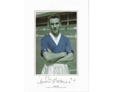 Football, Jimmy Greaves signed 16x12 colourised photograph pictured during his time playing for Chelsea, where he was the onl