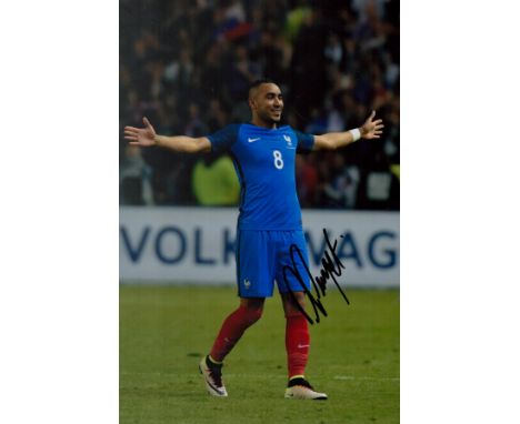 Football Dimitri Payet signed 12x8 inches colour photo pictured while playing for France. Good condition. All autographs are 