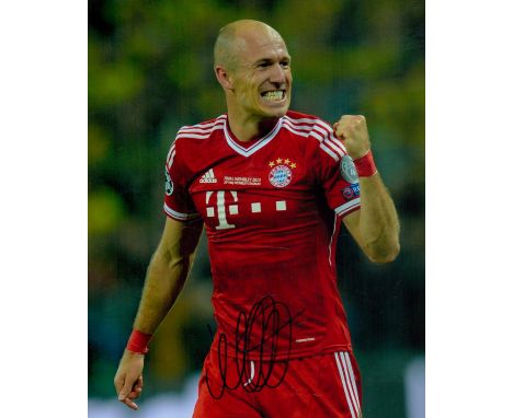 Football Arjen Robben signed 10x8 inches colour photo pictured while playing for Bayern Munich. Good condition. All autograph