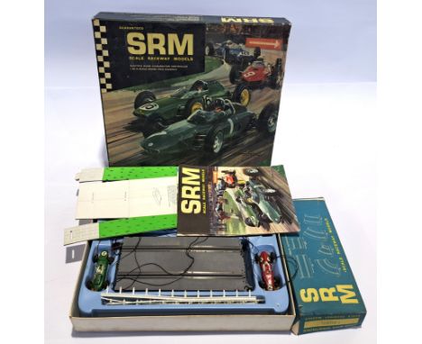 SRN (Scale Raceway Models) vintage slot car set and track accessory pack. See photos. Although unchecked for completeness and