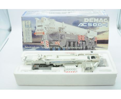 Conrad a boxed 1:50 Scale No.2095/0 Demag AC500-1 Telescopic Crane. Condition is generally Excellent (unchecked for completen