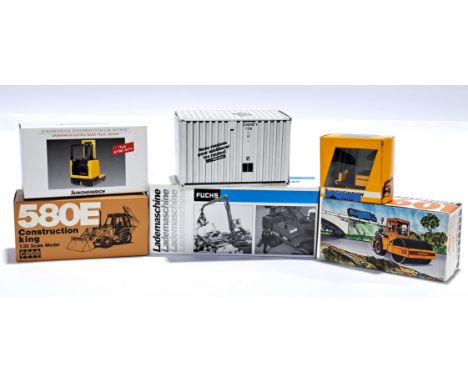 Conrad, a boxed group of construction vehicles to includes&nbsp; Model "2933" 1/35 scale 580E Construction King, Model "2700"
