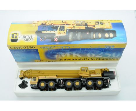 Conrad a boxed 1:50 Scale No.2091 GMK6250 All-Terrain Hydraulic Crane "GROVE". Condition is Excellent Plus (unchecked for com