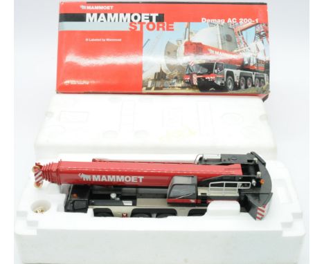 NZG a boxed 1:50 Scale No.514/01 Demag AC200-1 Crane "MAMMOET". Condition is Excellent Plus (unchecked for completeness and w