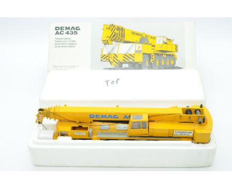 Conrad a boxed 1:50 Scale No.2081 Demag AC435 Telescopic Crane. Condition is Good Plus to Excellent (unchecked for completene