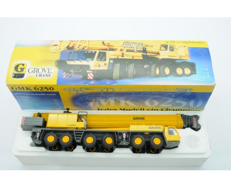 Conrad a boxed 1:50 Scale No.2091 GMK6250 All-Terrain Hydraulic Crane "GROVE". Condition is Excellent Plus (unchecked for com