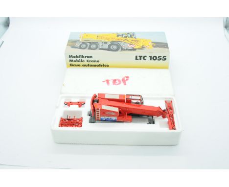 Conrad a boxed 1:50 Scale No.20100/0 LTC1055 Mobile Crane "CRANES". Condition is Excellent Plus to Near Mint (unchecked for c