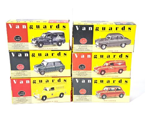 Vanguards (1/43rd scale), Lledo &amp; similar mostly boxed group to include Vanguards Mini Cooper, Ford 100E, Matchbox Thunde