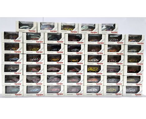 Herpa "Motorsport" 1/87 scale diecast cars, a boxed group to include Porsche Carrera Cup 1998 "Gerhard Muller", AMG Mercedes 