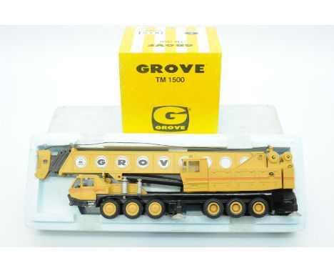 NZG a boxed 1:50 Scale No.152 TM1500 Crane "GROVE". Condition is Good Plus to Excellent (unchecked for completeness and would