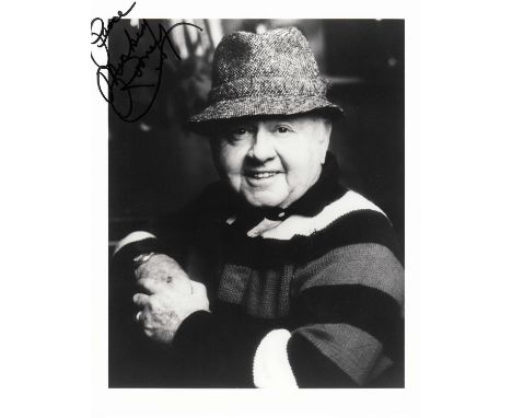 Mickey Rooney signed 10 x 8 black and white photo. Lovely portrait photo of the actor and entertainer.  All items come with a
