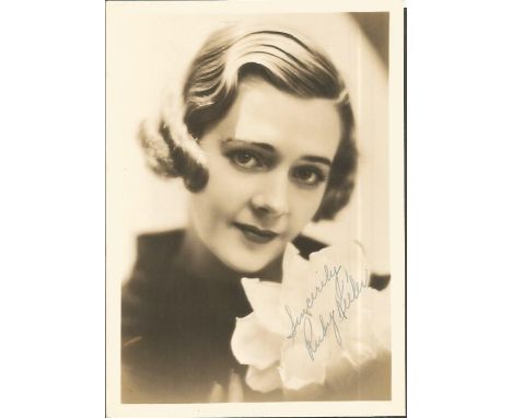 Ruby Keeler Actress Signed Vintage Photo. Good condition