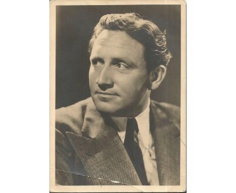 Spencer Tracy signed 6x5 vintage photo. April 5, 1900 - June 10, 1967[1] was an American actor, noted for his natural style a