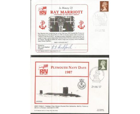 Navy cover collection of 60 Plymouth Navy Days covers. 1985, 86, 87, 89. R N Marriott covers commemorating the Ships at each 