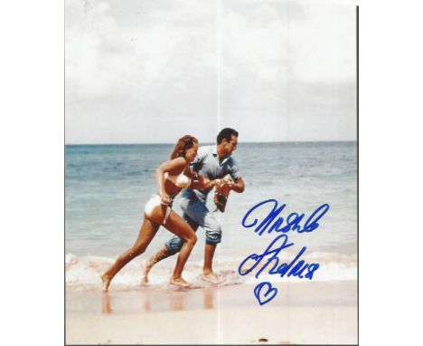 Ursula Andress signed colour 10x8 photo from Dr Who. Swiss film and television actress, former model and sex symbol, who has 