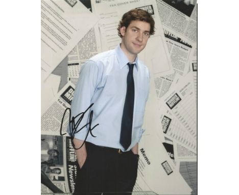 John Krasinski signed 10x8 colour photo from The Office. American actor and filmmaker. Best known for playing Jim Halpert in 