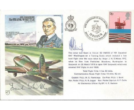 Sir Frank Whittle Jet Engine inventor signed on his own historic aviators coverGood condition